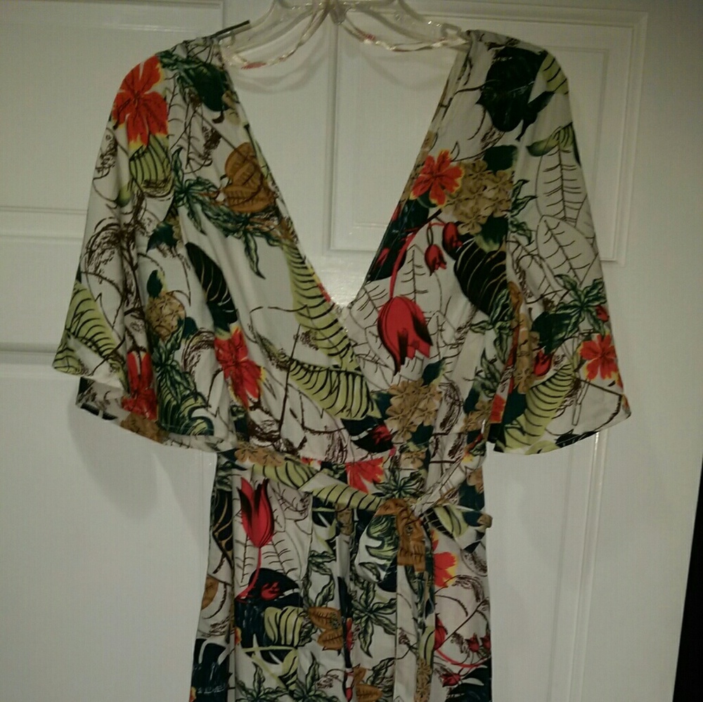 Kimono Sleeve Long Skirt Romper
